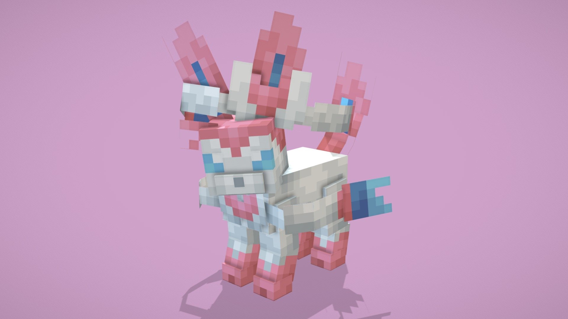 Sylveon (Cobblemon) - 3D model by Reisen (@ReisenModels) [2db2a92 ...