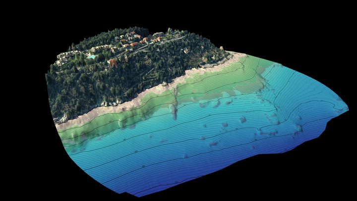 Sites de la grotte à corail, Villefranche 3D Model