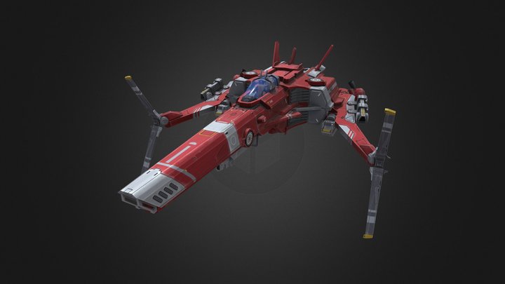 Vulture_starfighter 3D Model