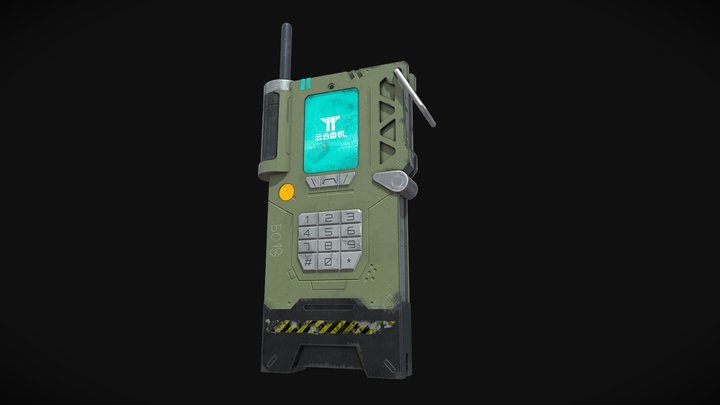 Game Asset Pipeline Exam | Handheld Radio 3D Model