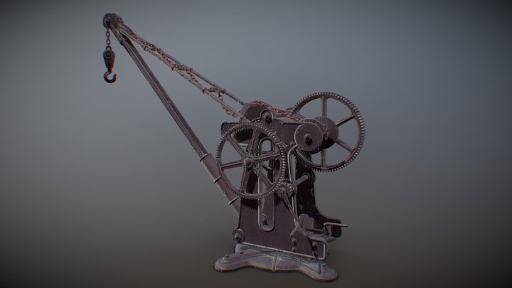 Victorian Manual Crane 3D Model