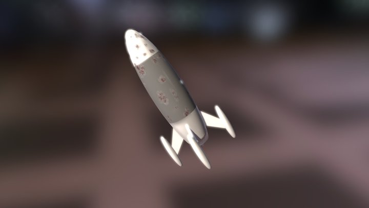 Rocket Cartoon  (Texturizing) 3D Model