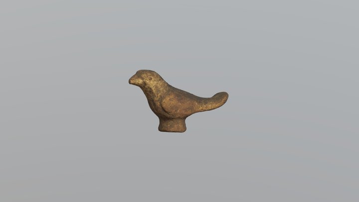 Archaic Greek terracotta bird 3D Model
