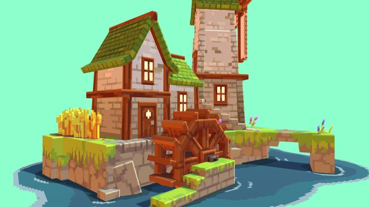 Windmill Island 3D Model