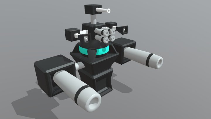 Iota Turret 3D Model