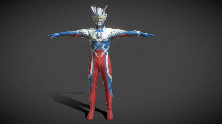 Ultraman Zero 3D Model