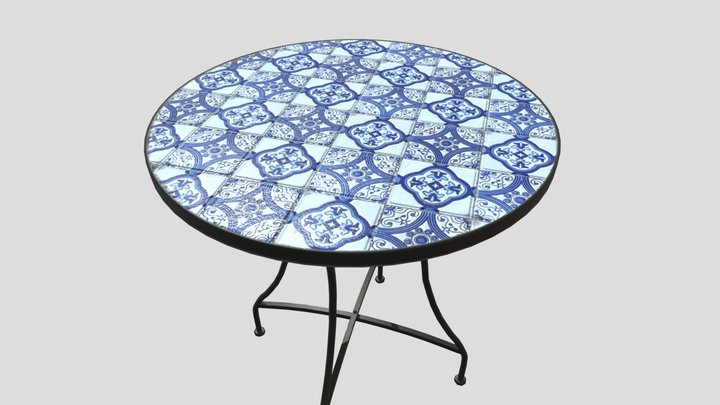 Bistro Patio Table 3D Model
