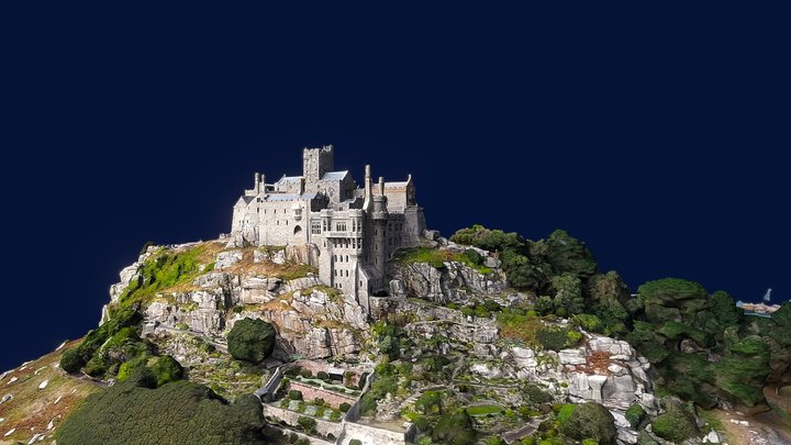 St Michael’s Mount, Marazion, Cornwall 3D Model