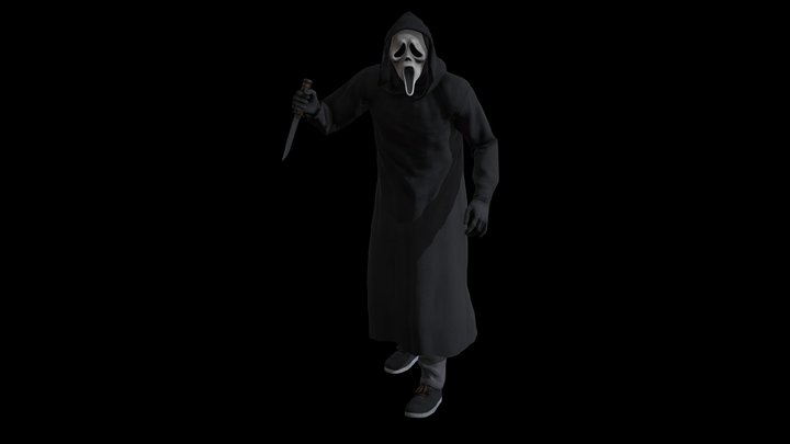 Ghostface (Scream) Character PBR Game Ready 3D Model