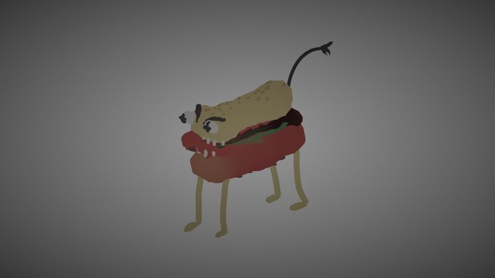 Hot-Doggo 3D Model
