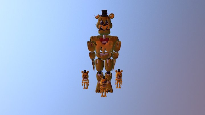 Polina Lenchikus Sketchfab - roblox nightmare freddy model