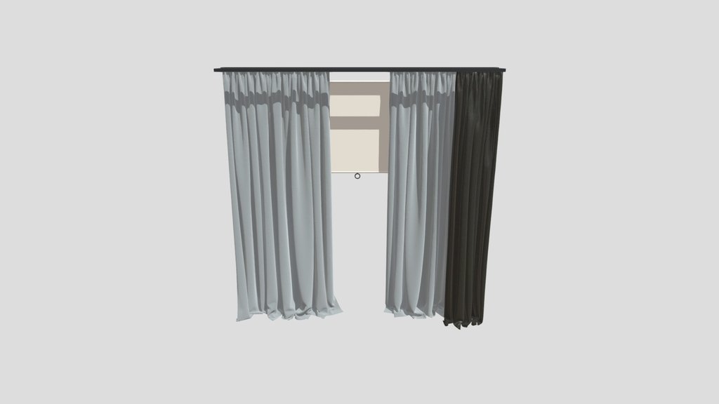 Bedroom Linen Curtain