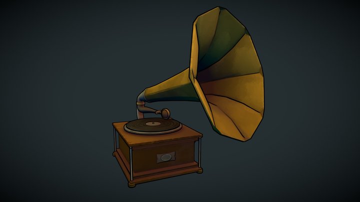 Old  Stylized Gramophone