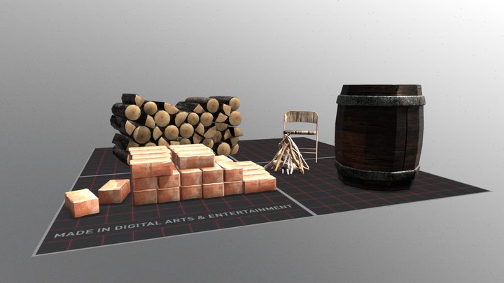 DAE 5 Finished props - Forest Loner 3D Model