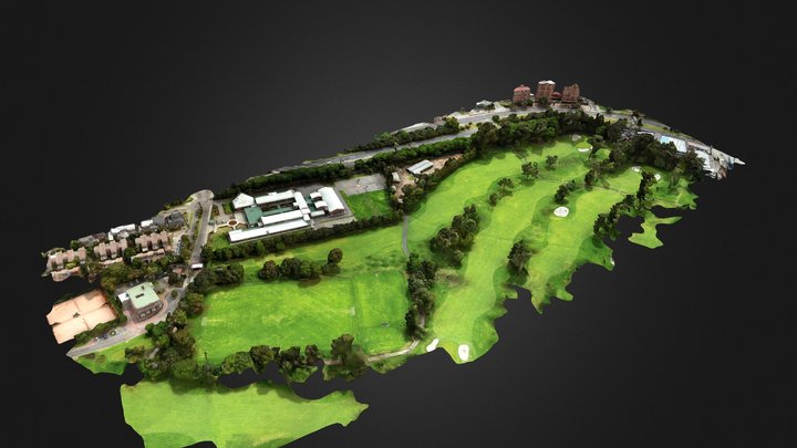 Hoyo 1 Campo De Golf 3D Model