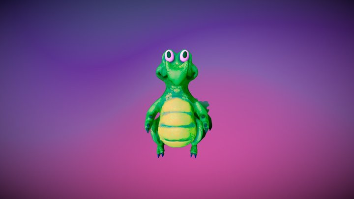 Swampy Croc 3D Model