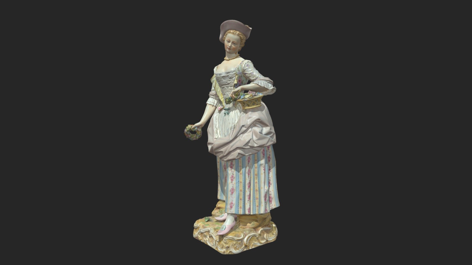 Figurka „Ogrodniczka”, XVIII w.