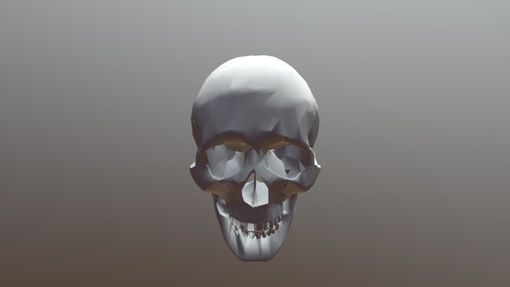 Lowpoly Skull 3D Model