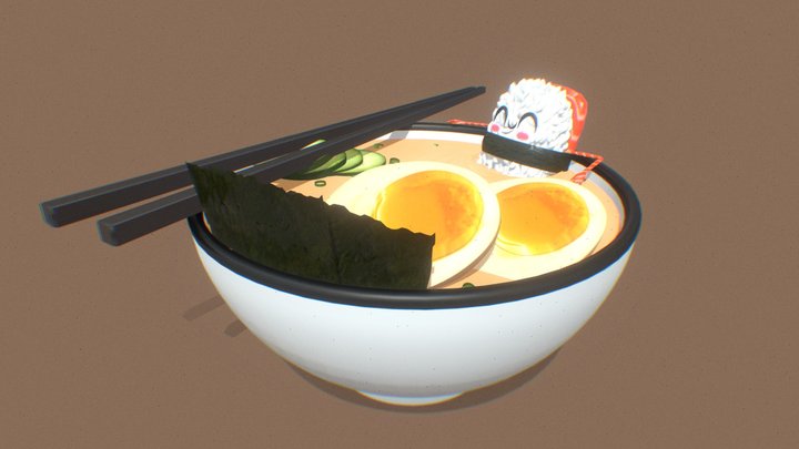 Sushi-bowl 3D Model