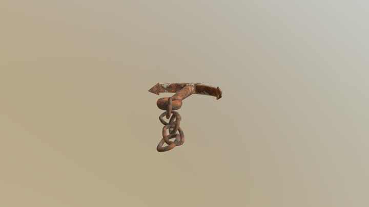 Rusted Anchor 3D Model