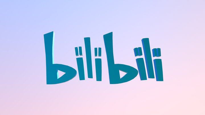 Bilibili Logo 3D Model