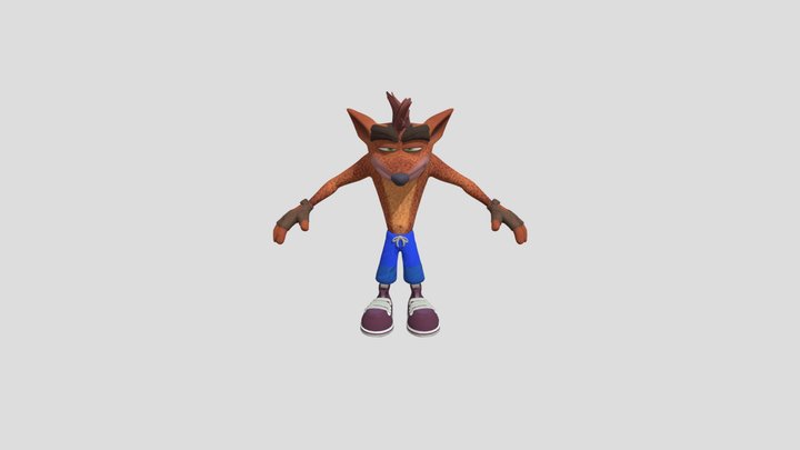 Crash bandicoot dancing 3D Model