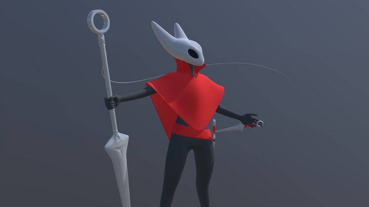 Hollow Knight Hornet 3D Model