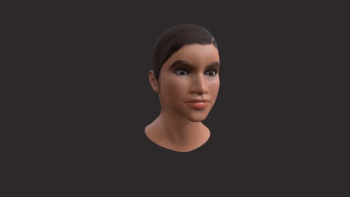 Zendaya Bust 3D Model