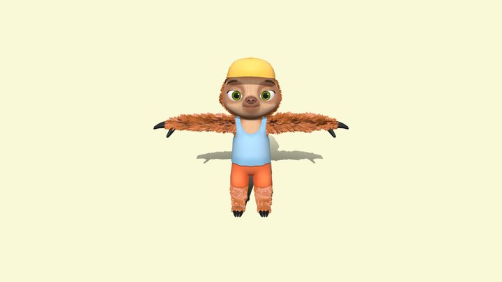 sloth_lpFur 3D Model