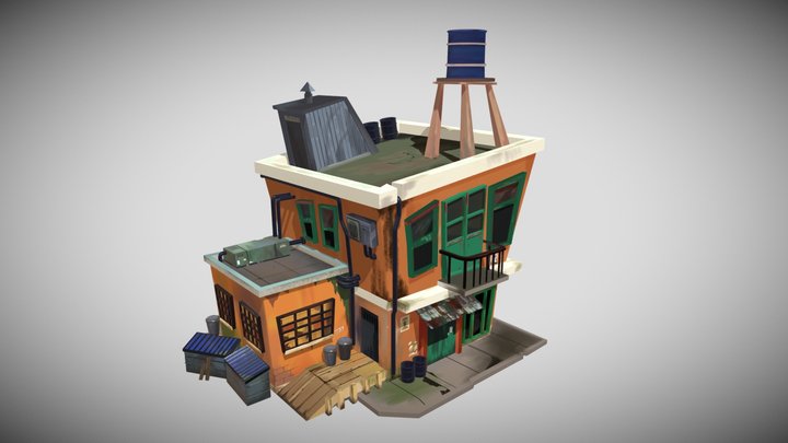 STYLIZED_HOUSE_SUBURB 3D Model