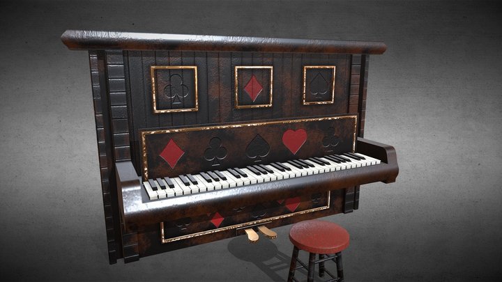 Western_Piano_Saloon 3D Model