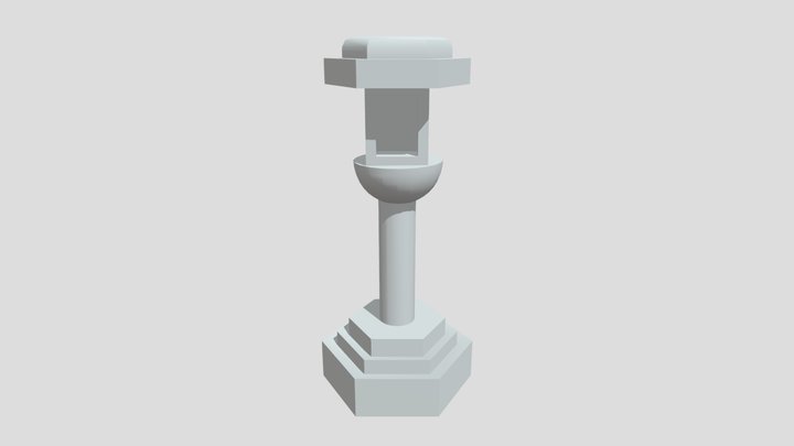 Hexagonal lamp — greybox 3D Model