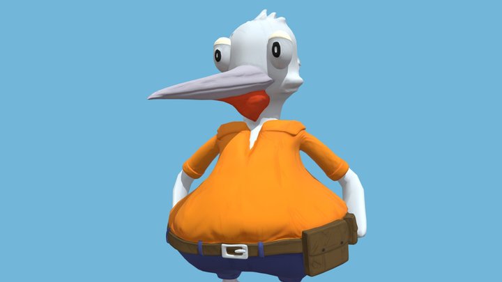 Pete The Pelican 3D Model