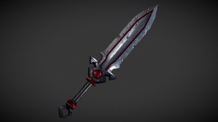 Bloodthirster Sword 3D Model