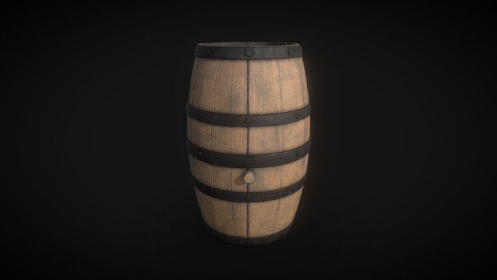 oak_barrel 3D Model