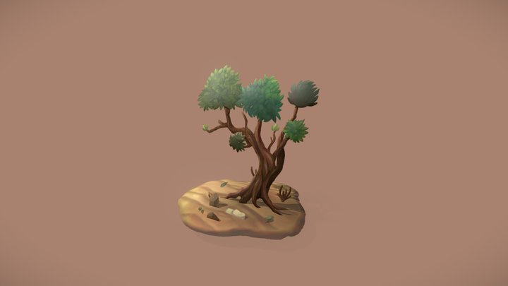 2.5D Tree 3D Model