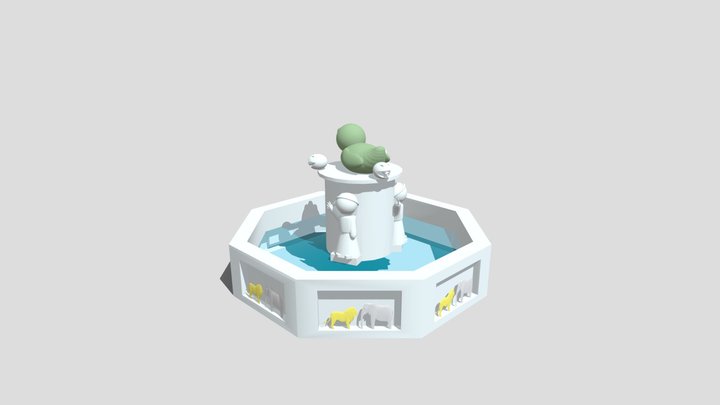 Brunnen Marienplatz 3D Model