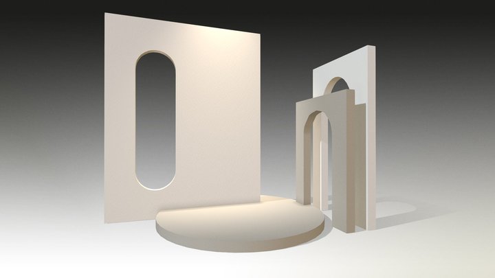 ShowRoom - Warm arch 3D Model