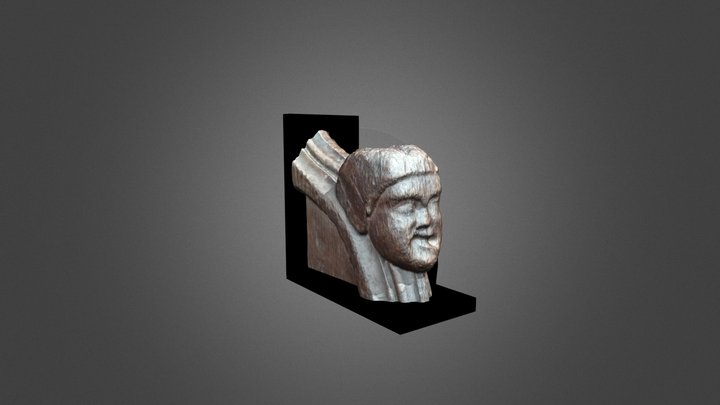 Medieval wooden carving, Little Malvern 3D Model