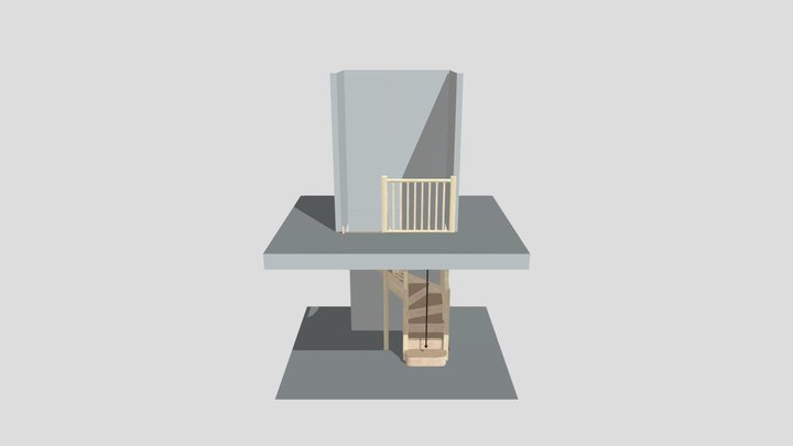 Confined Space Spiral Stair Replacement 3D Model