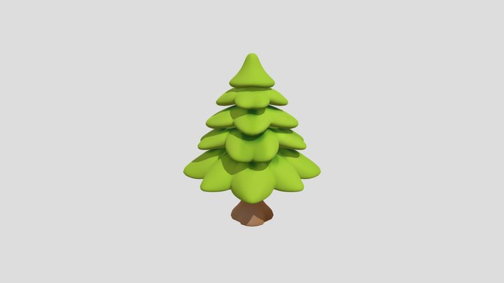 Cartoon tree 3D Model