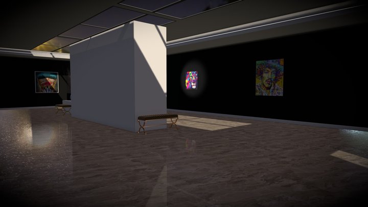 Exhibition Gallery 3D Model