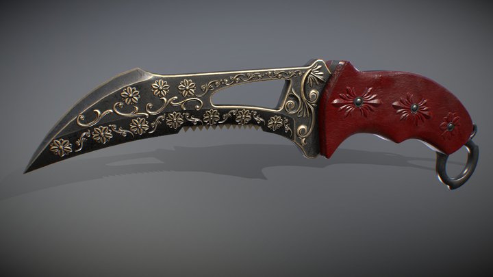 Reaper Knife - Ornate 3D Model