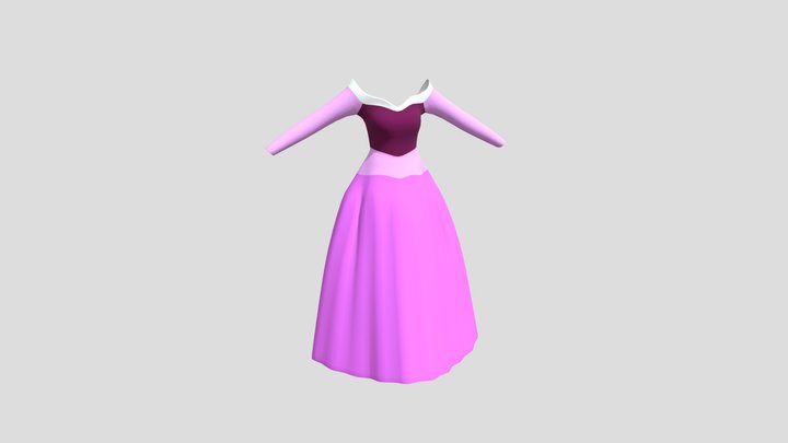 Aurora's dress 3D Model