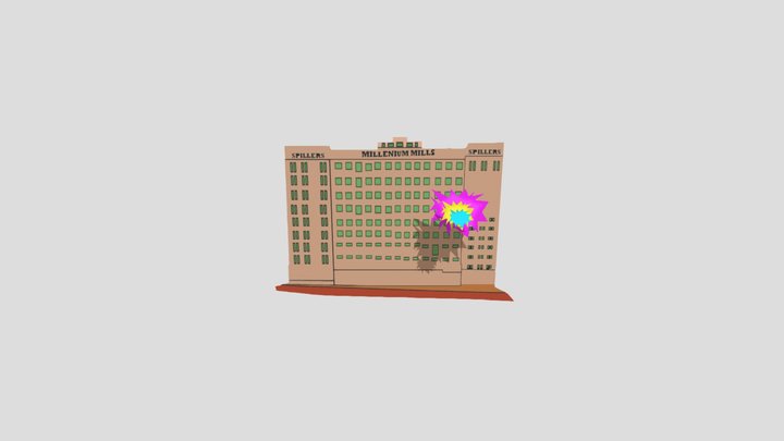 mills animation 3D Model