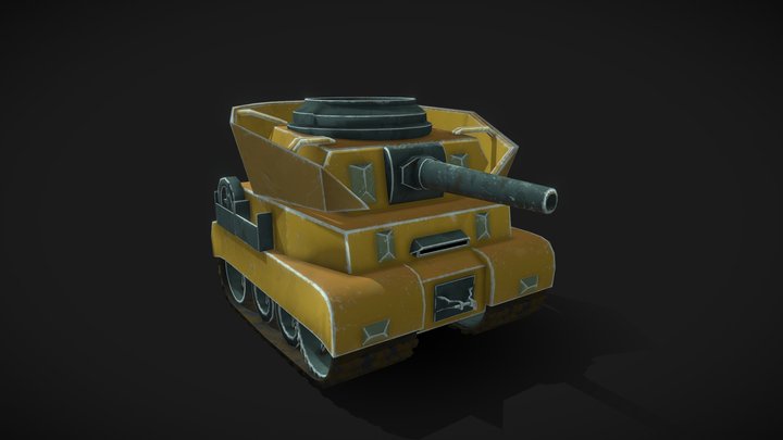 Stylized tank 3D Model