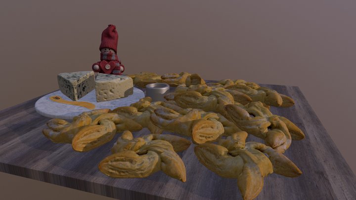 Christmas Table 3D Model