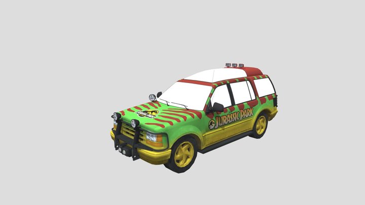 Jurassic Park Ford Explorer Car 1993 – Modello 3D gratuito STL