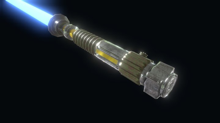 Obiwan's_ Lightsaber 3D Model