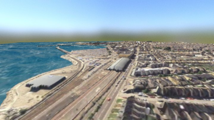 Penzance Harbour, from Airborne LiDAR data 3D Model